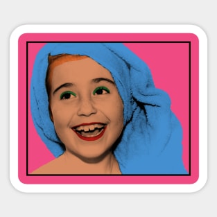 Young Girl Pop Art Sticker